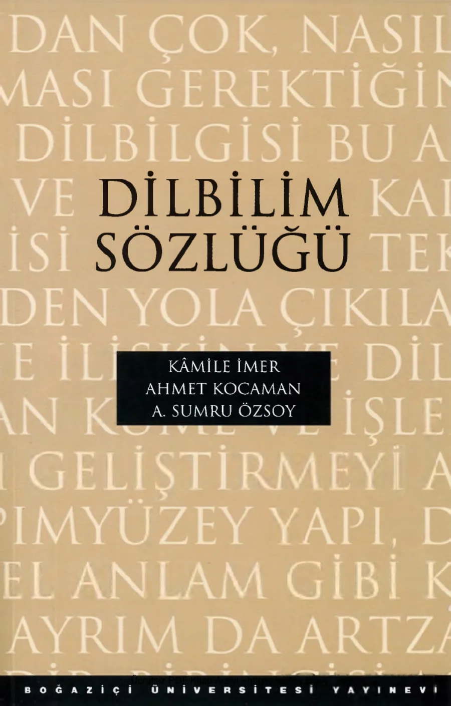 Ahmet Kocaman A Sumru Özsoy Dilbilim Sözlüğü Boğaiçi Üniversitesi Yayınları kapak görseli