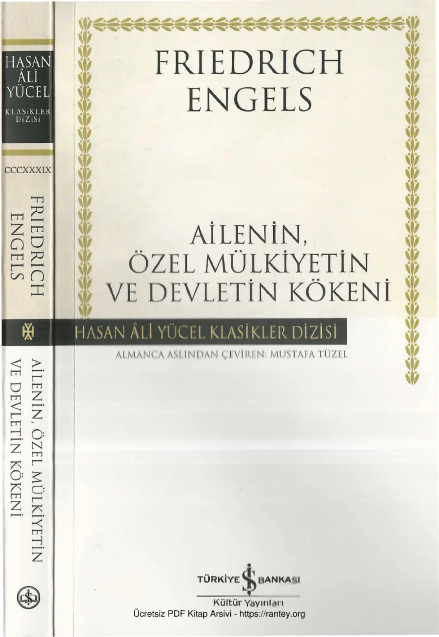 Ailenin Özel Mülkiyetin ve Devletin kapak görseli