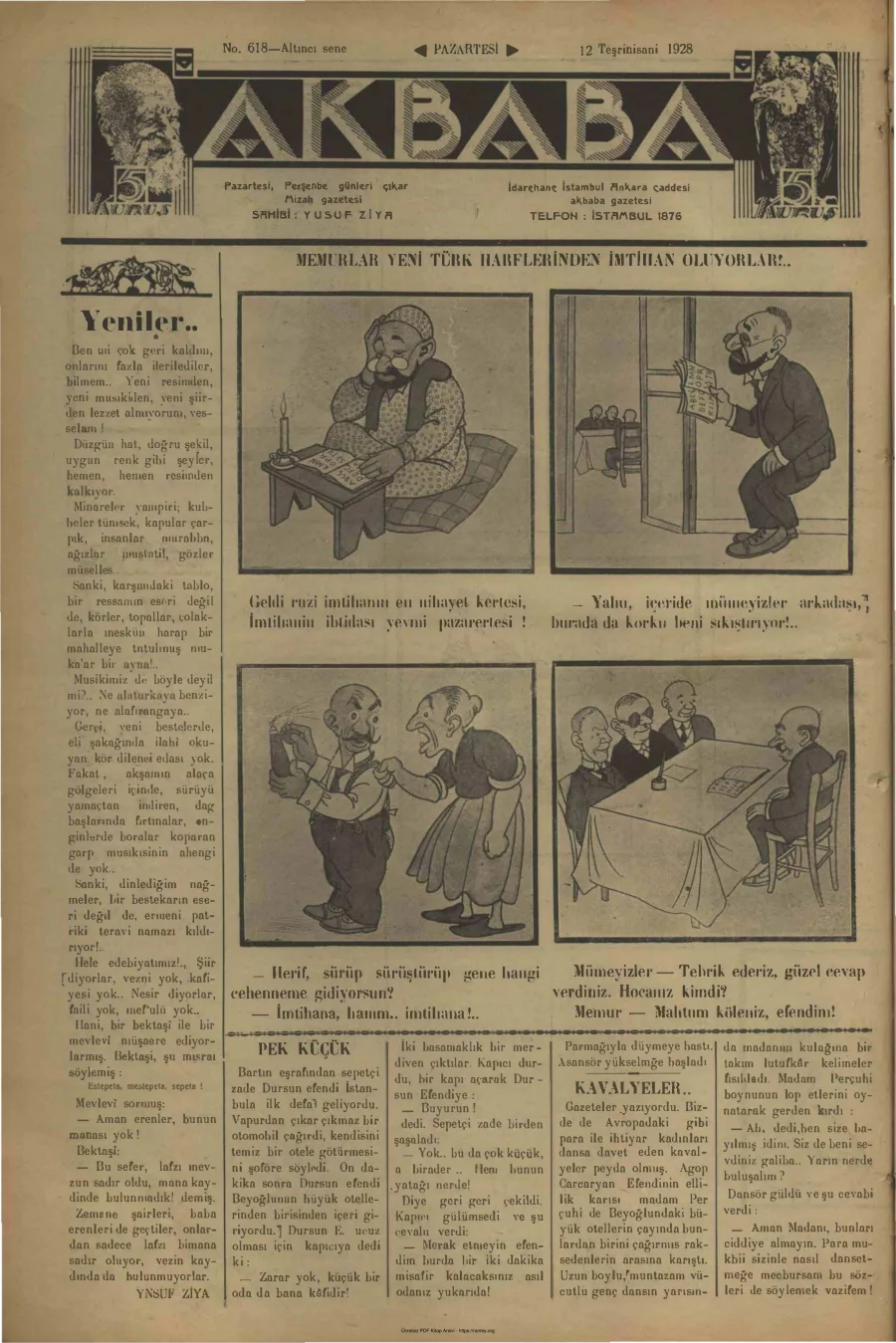 Akbaba 1928 Sayı 618 kapak görseli