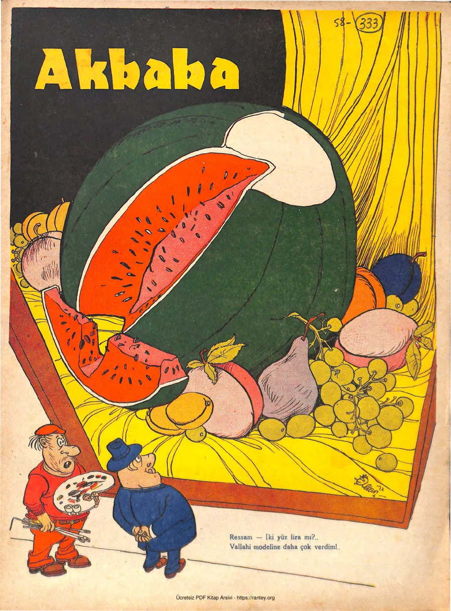 Akbaba 1958 Sayı 333 kapak görseli
