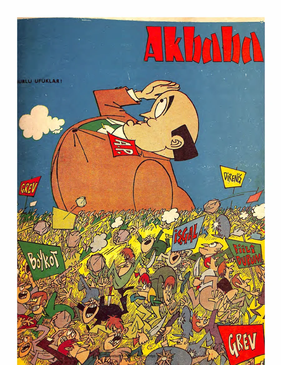 Akbaba 1970 Sayı 001 kapak görseli