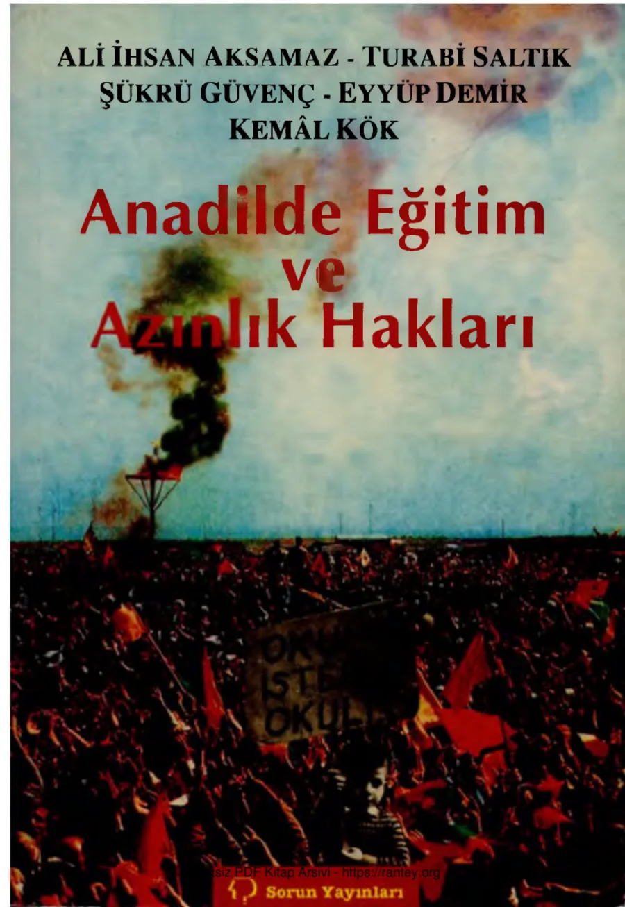Aksamaz Anadilde Eğitim ve Azınlık Hakları Sorun Yayınları kapak görseli