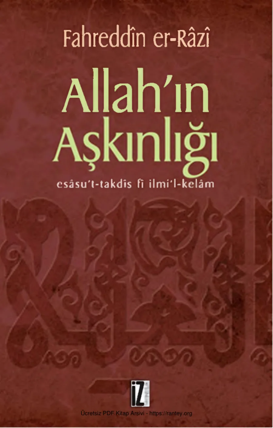 Allahın Aşkınlığı Essut takds f İlmil kelm İz Yayınları kapak görseli