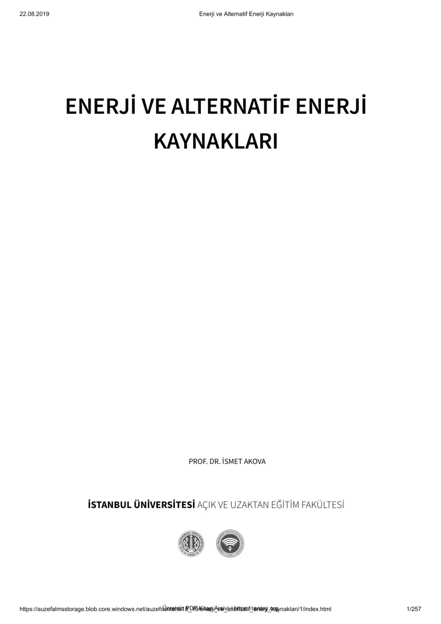 Alternatif Enerji Kaynakları kapak görseli