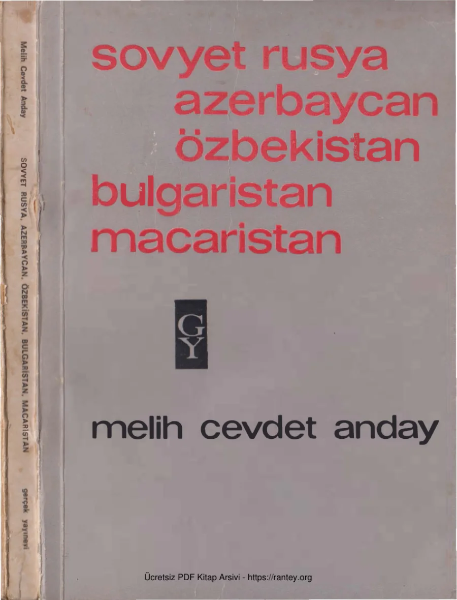 Anday Bütün Eserleri 05 Sovyet Rusya Azerbaycan Özbek Bulgar Macar Gerçek Yayınları kapak görseli