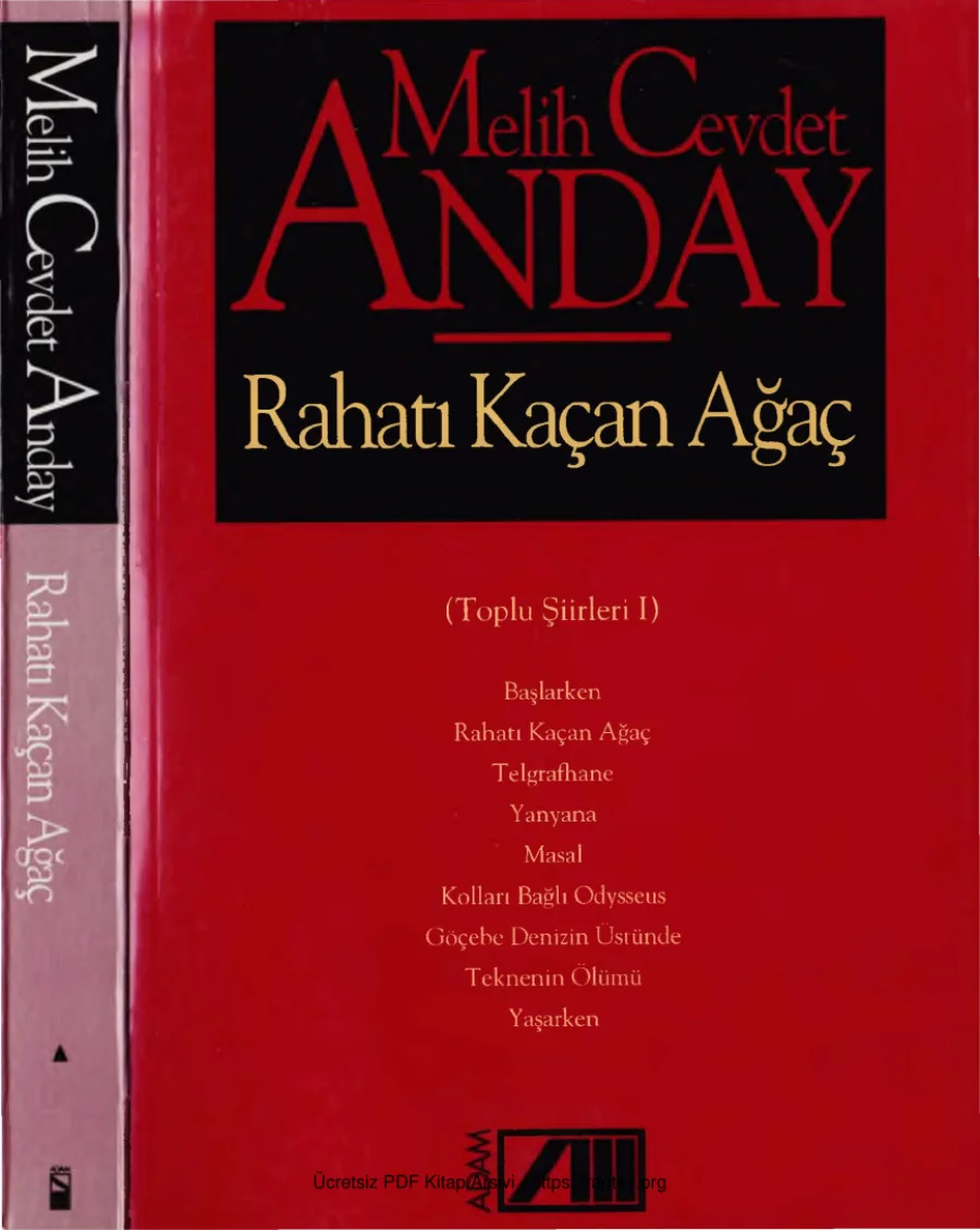 Anday Bütün Eserleri 07 Rahatı Kaçan Ağaç Bütün Şiir 1 Adam Yayınları kapak görseli