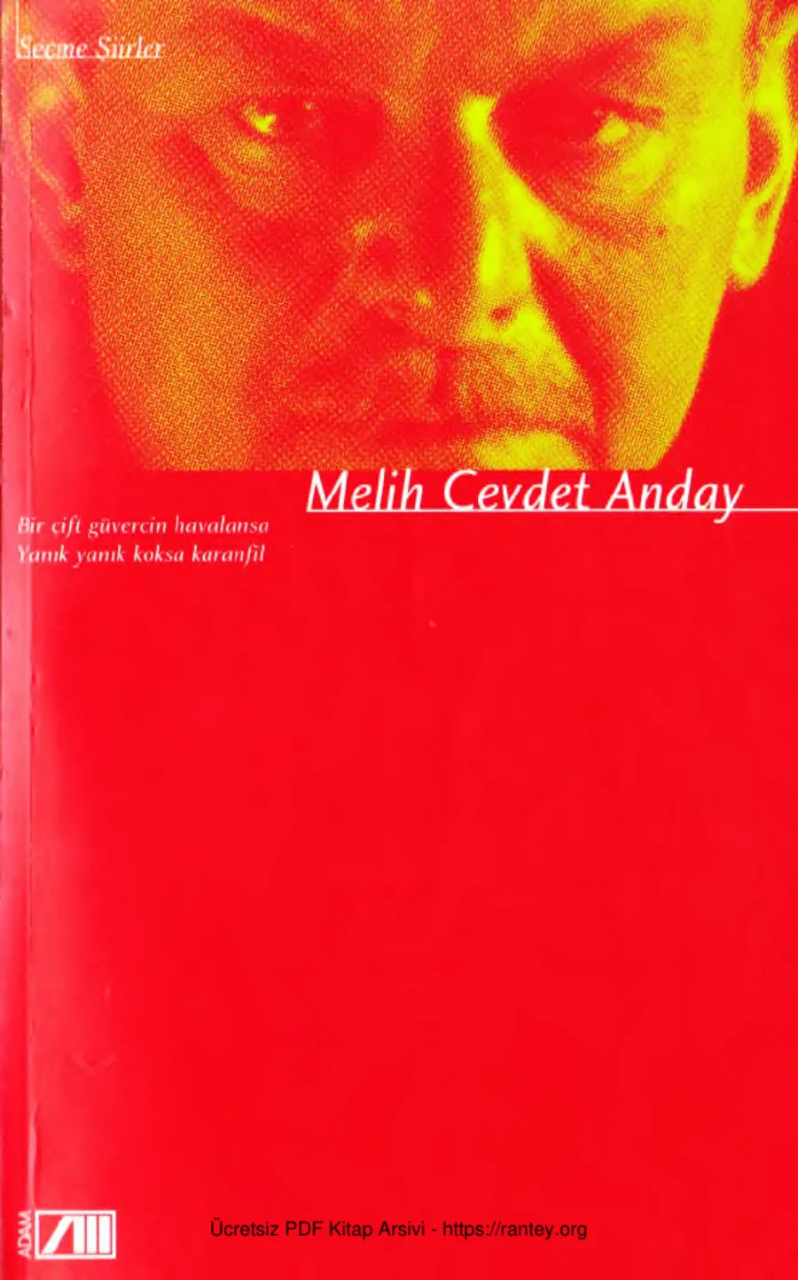 Anday Seçme Şiirler Adam Yayınları kapak görseli