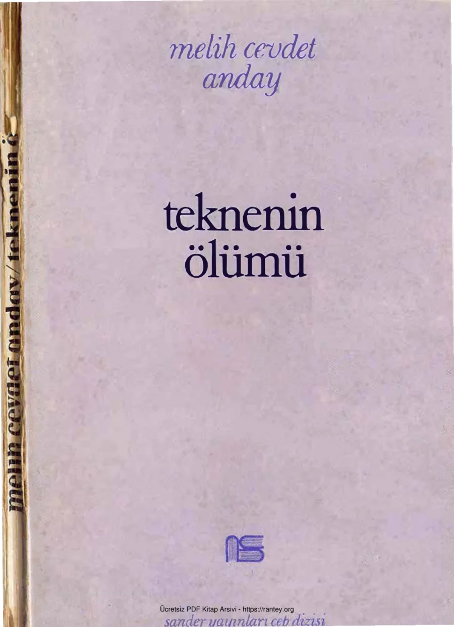 Anday Teknenin Ölümü Sander Yayınları kapak görseli