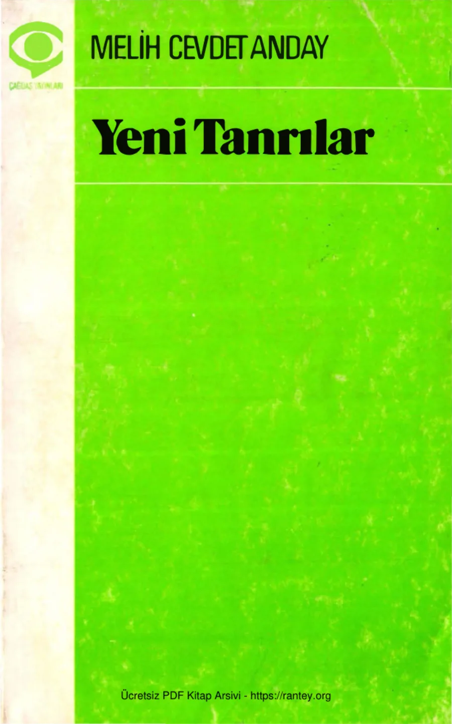Anday Yeni Tanrılar Çağdaş Yayınları kapak görseli