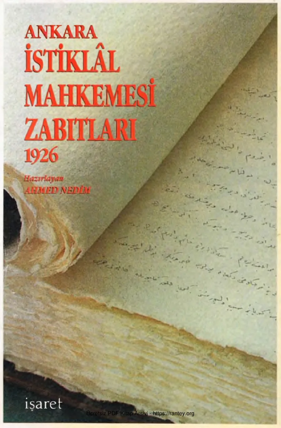 Ankara İstiklal Mahkemesi Zabıtları 1926 kapak görseli