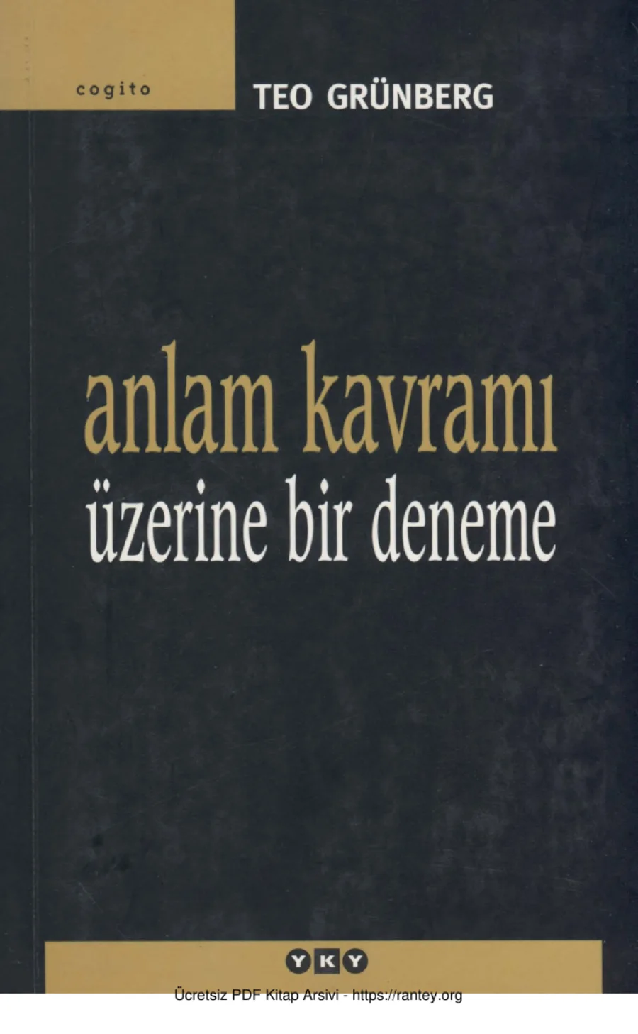 Anlam Kavramı Üzerine Bir Deneme kapak görseli