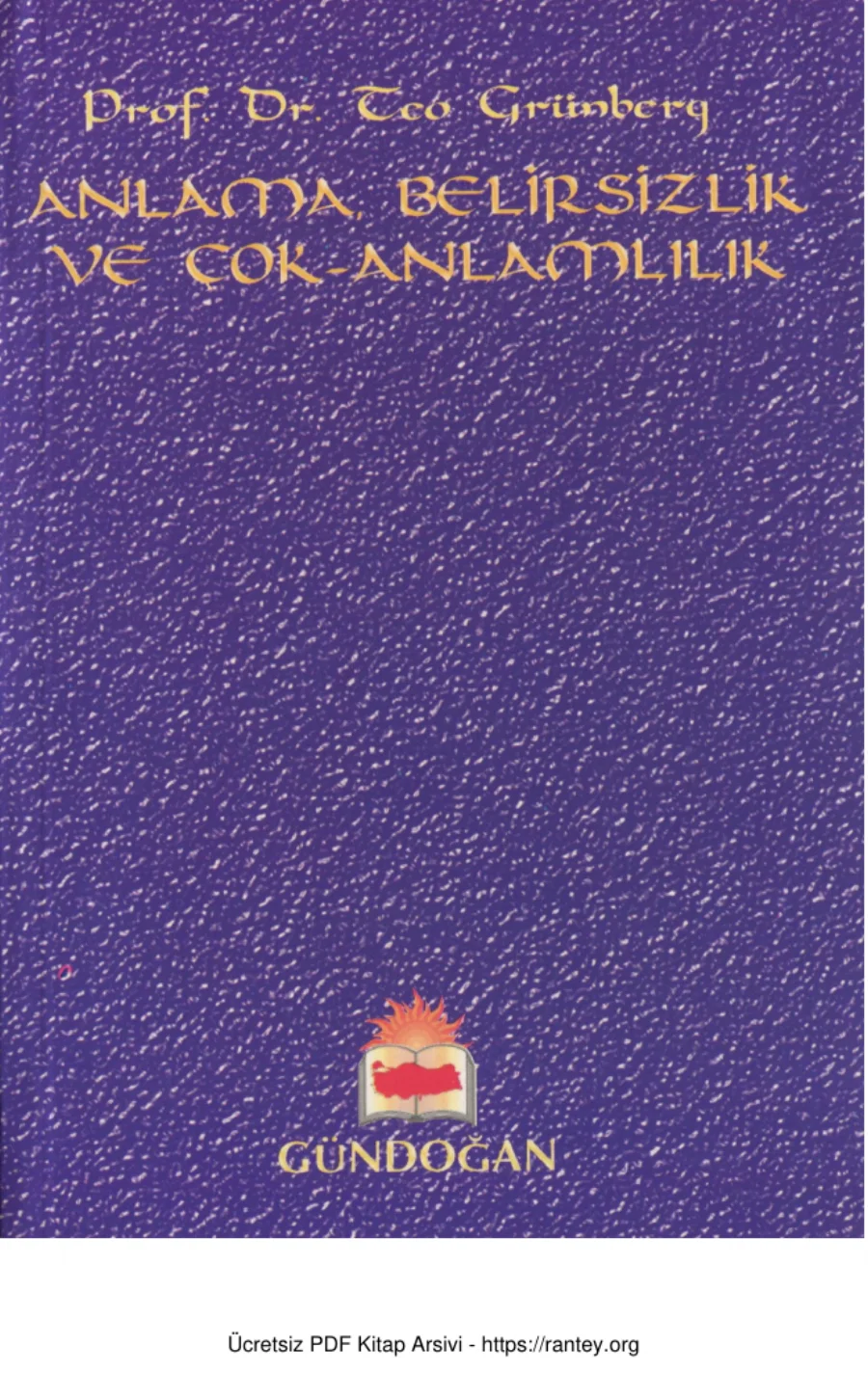Anlama Belirsizlik ve Çok Anlamlılık kapak görseli