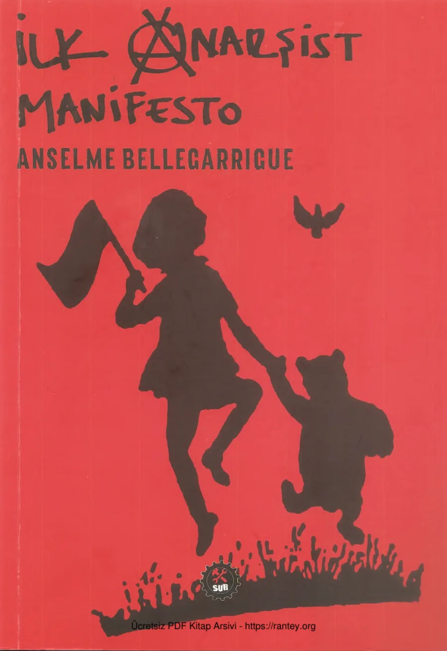 Anselme Bellegarrigue İlk Anarşist Manifesto kapak görseli