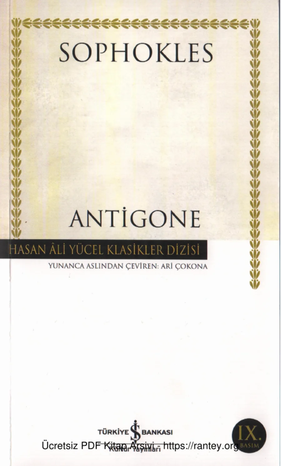 Antigone kapak görseli