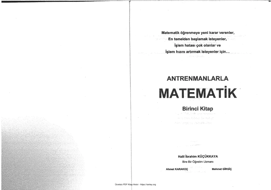 AntremanlarlaMatematik 1kitap kapak görseli