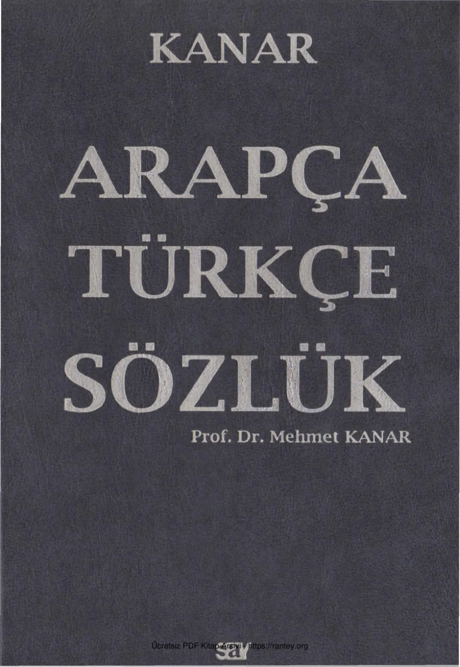 Arapça Türkçe Sözlük kapak görseli