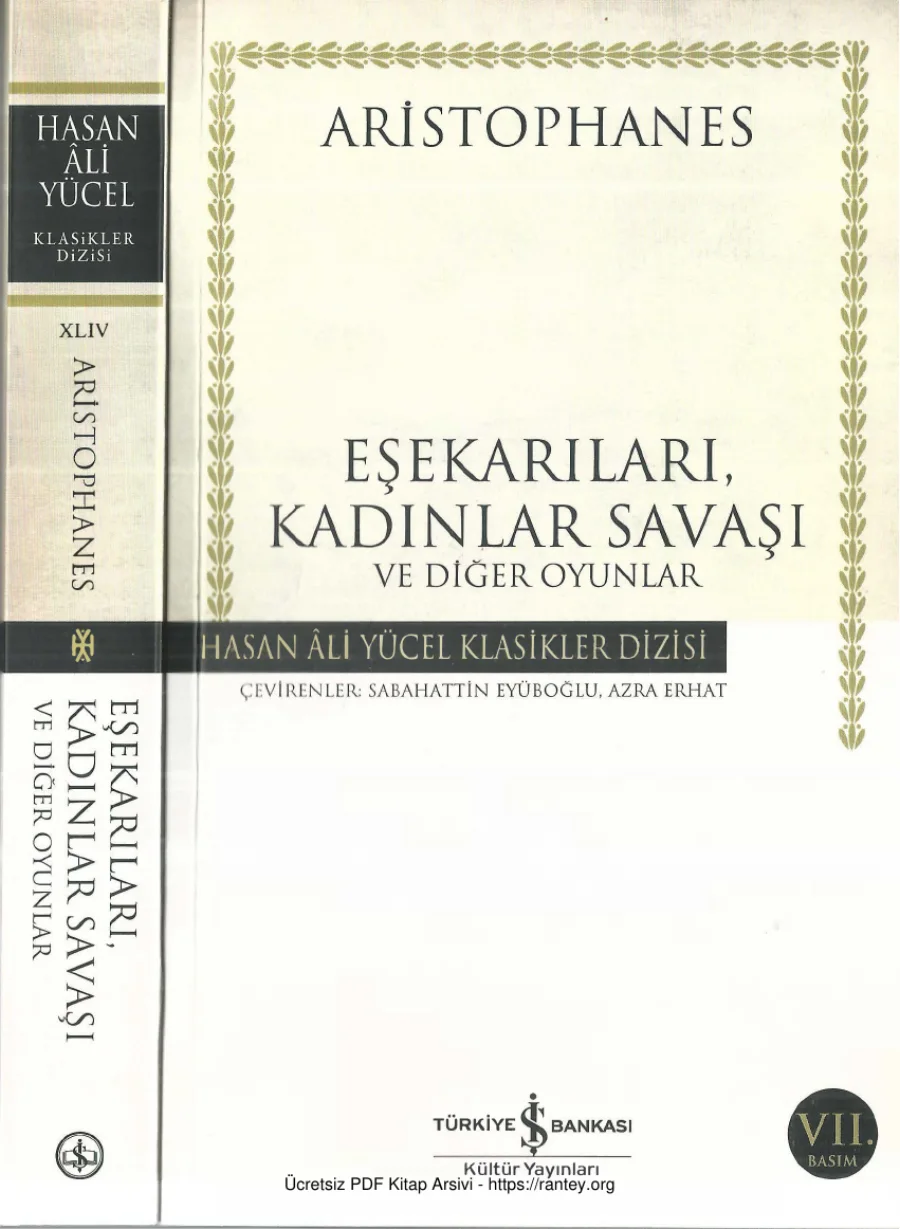 Aristophanes Eşekarıları Kadınlar Savaşı kapak görseli
