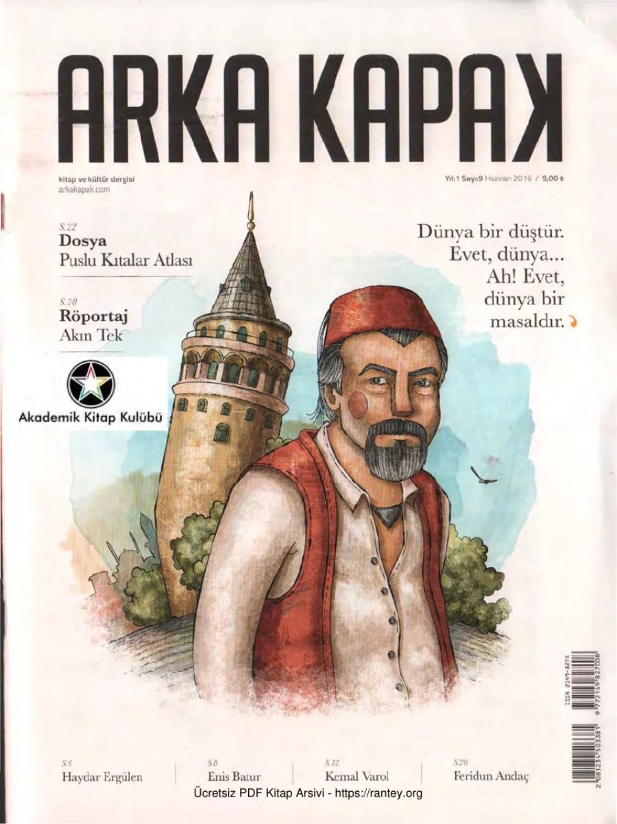 Arka Kapak Sayı 09 - Haziran 2016 kapak görseli
