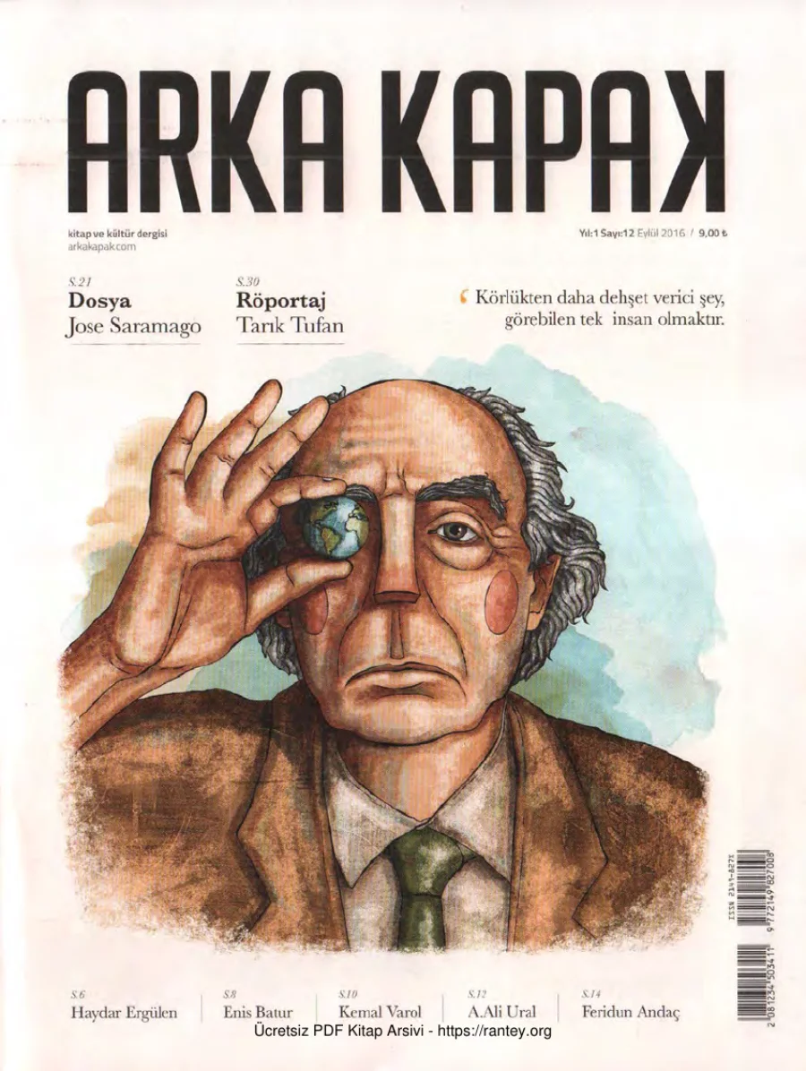 Arka Kapak Sayı 12 - Eylül 2016 kapak görseli