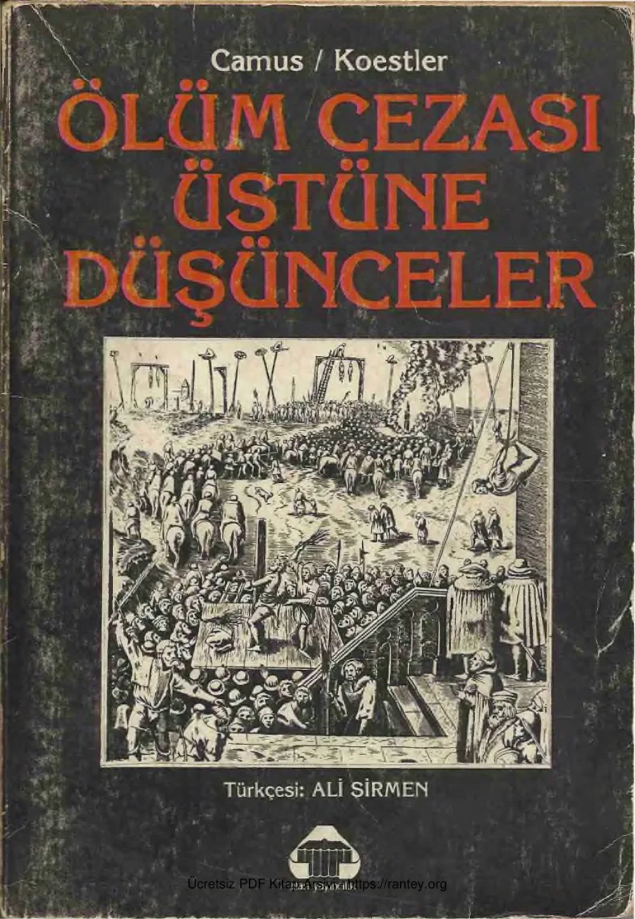 Arthur Koestler Ölüm Cezası Üstüne Düşünceler kapak görseli