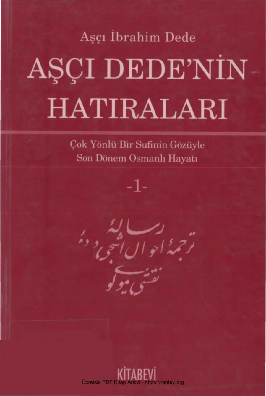 Aşçı İbrahim Dede Aşçı Dedenin Hatıraları Cilt 1 kapak görseli