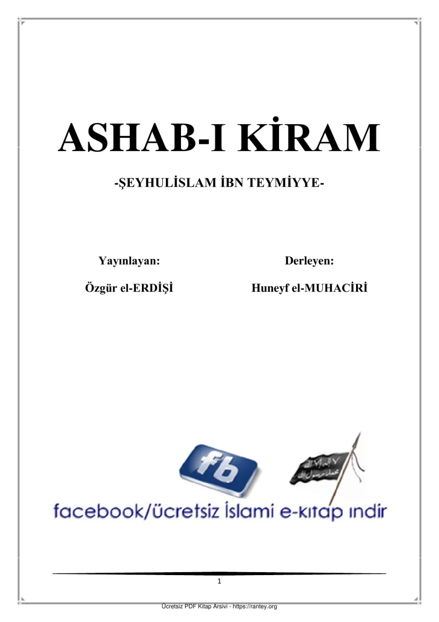 ASHAB I KİRAM şeyh İbn i teymiyye Ebu Abdulmumin Tekin Mıhçı kapak görseli