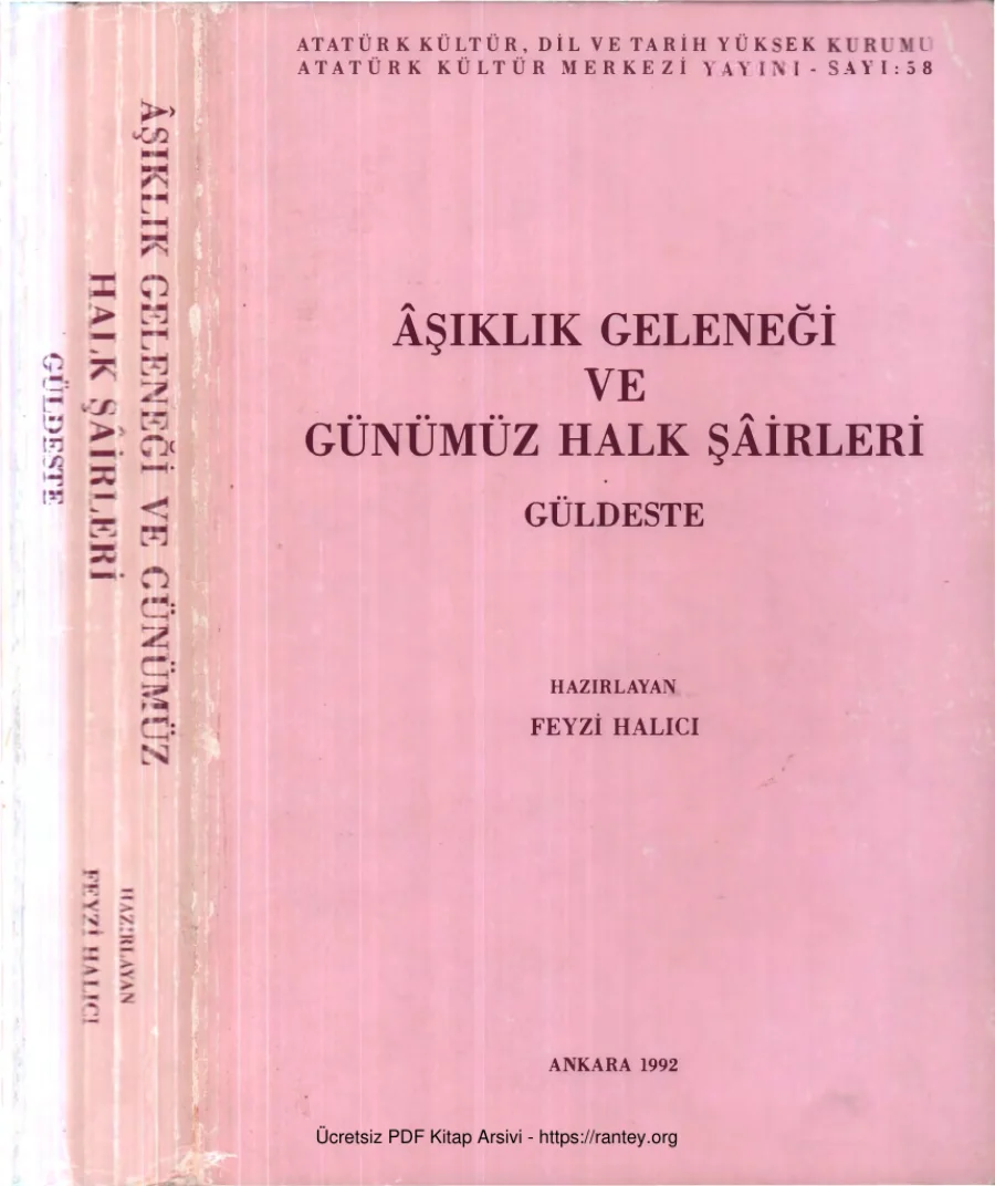 Aşıklık Geleneği ve Günümüz Halk Şairleri Güldeste AKM Yayınları kapak görseli