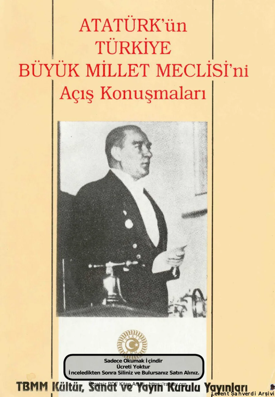 Atatürkün Türkiye Büyük Millet Meclisini Açış Konuşmaları kapak görseli