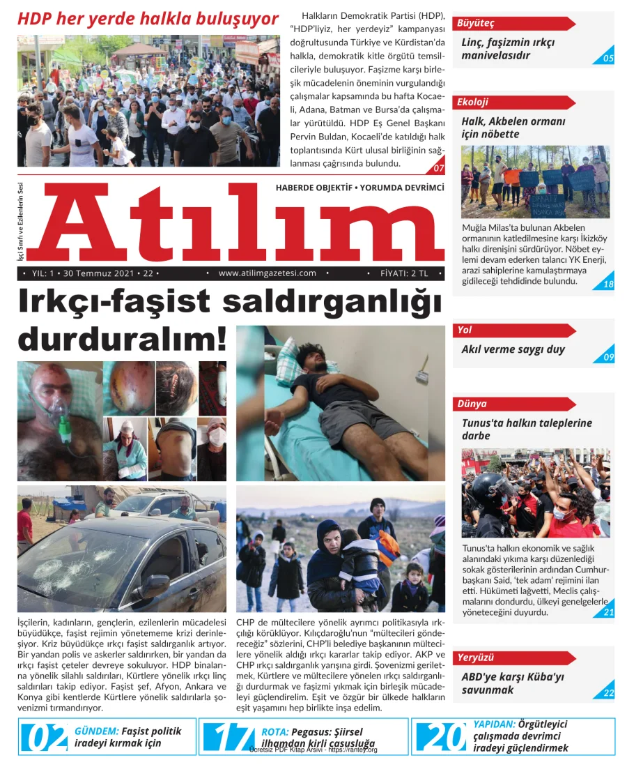 Atılım 2021 Sayı 22 kapak görseli