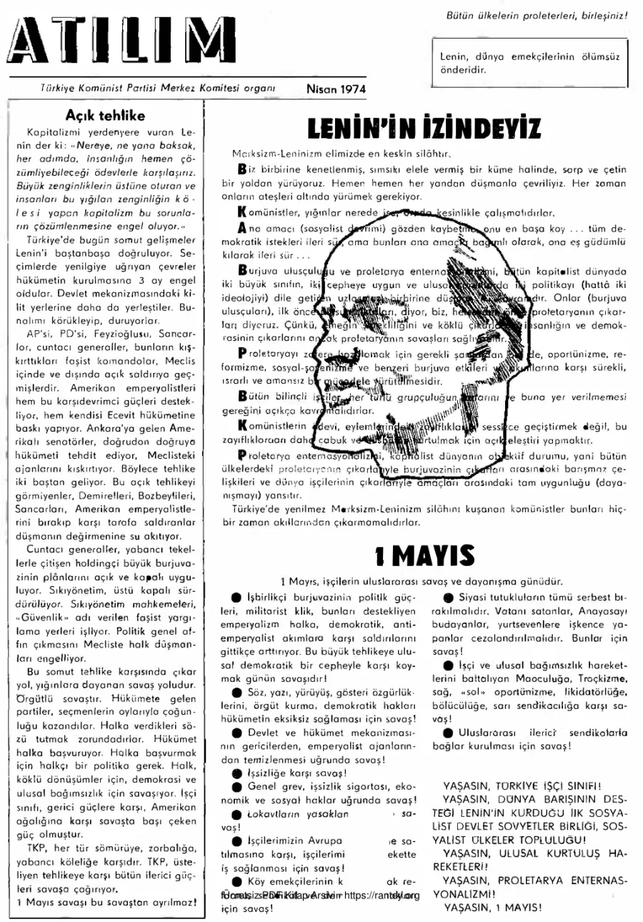 Atılım Sayı 004 - Nisan 1974 kapak görseli