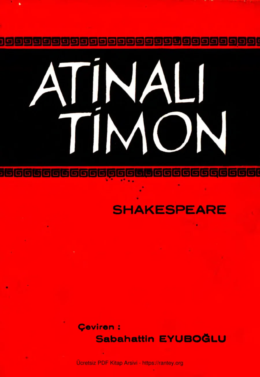 Atinalı Timon Remzi Kitabevi 1968 baskı kapak görseli
