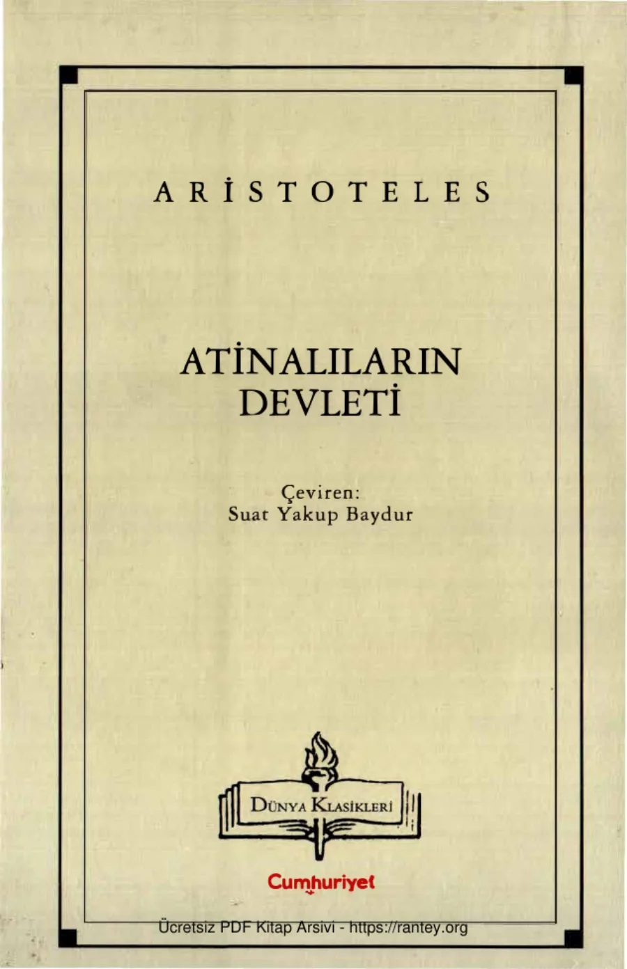 Atinalıların Devleti kapak görseli