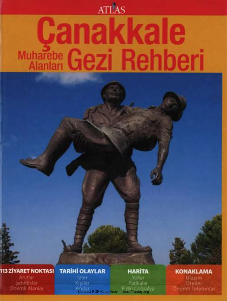 Atlas Çanakkale Muharebe Alanları Gezi Rehberi 2012 kapak görseli