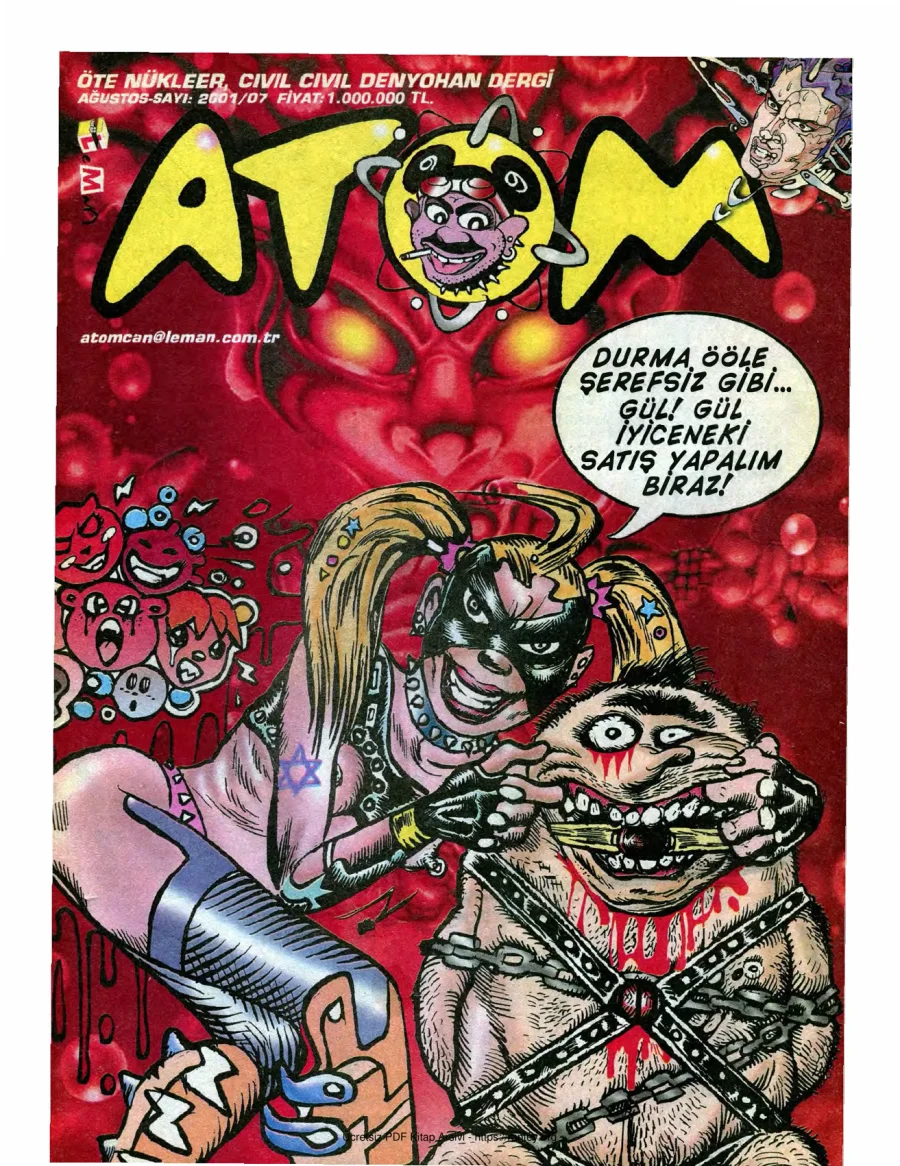 Atom 2001 Sayı 08 kapak görseli