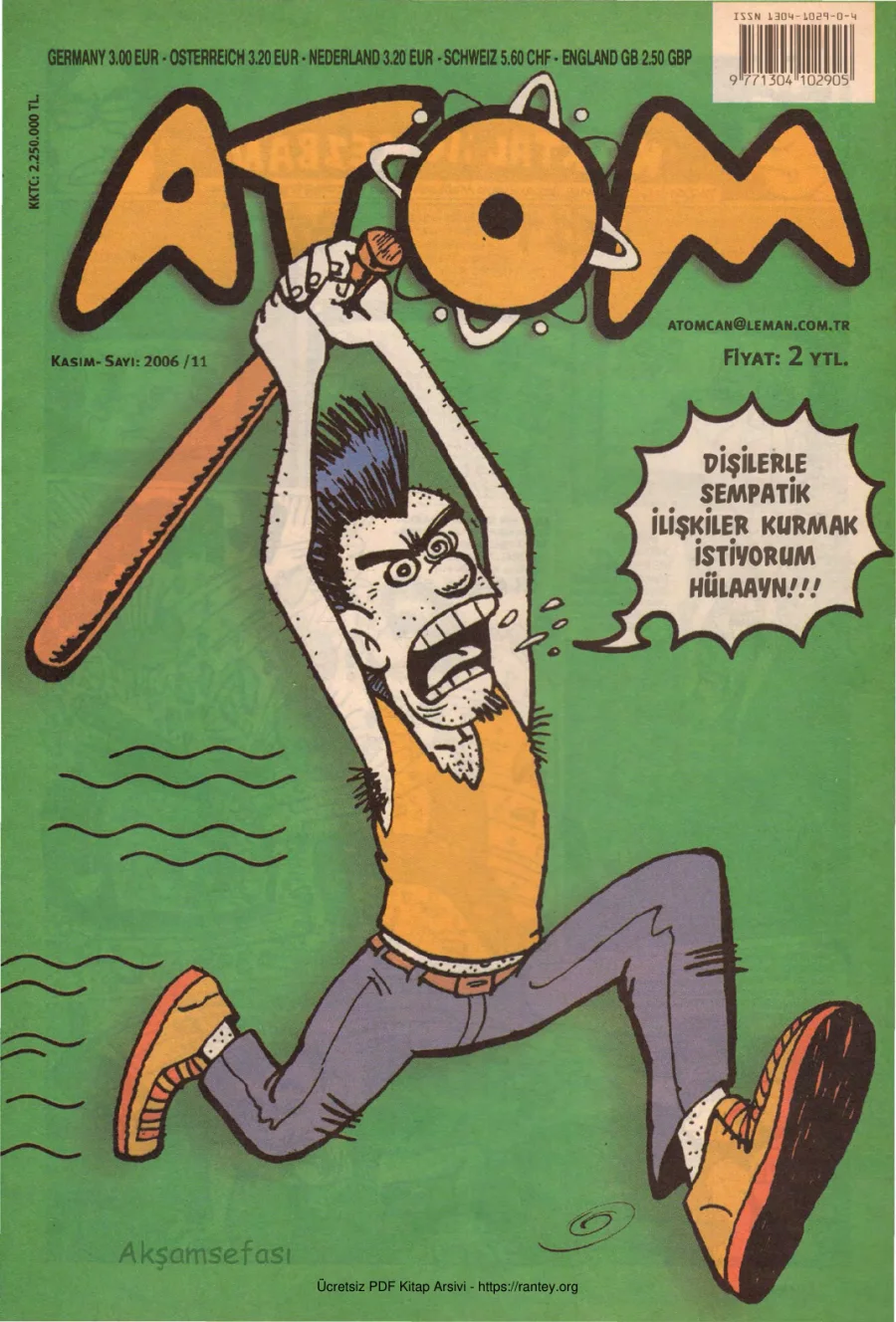 Atom 2006 Sayı 11 kapak görseli