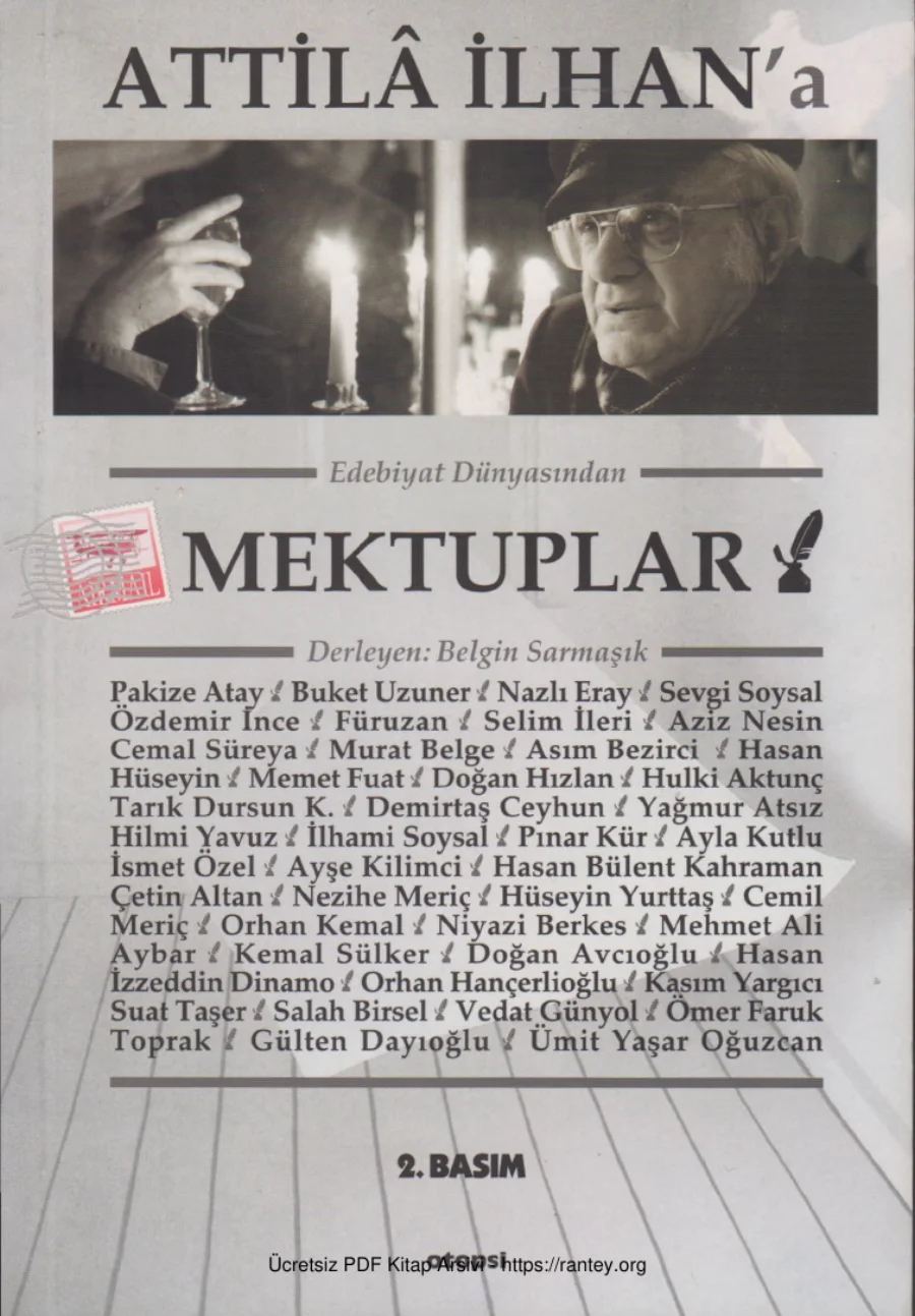 Attilâ İlhan'a Edebiyat Dünyasından Mektuplar kapak görseli
