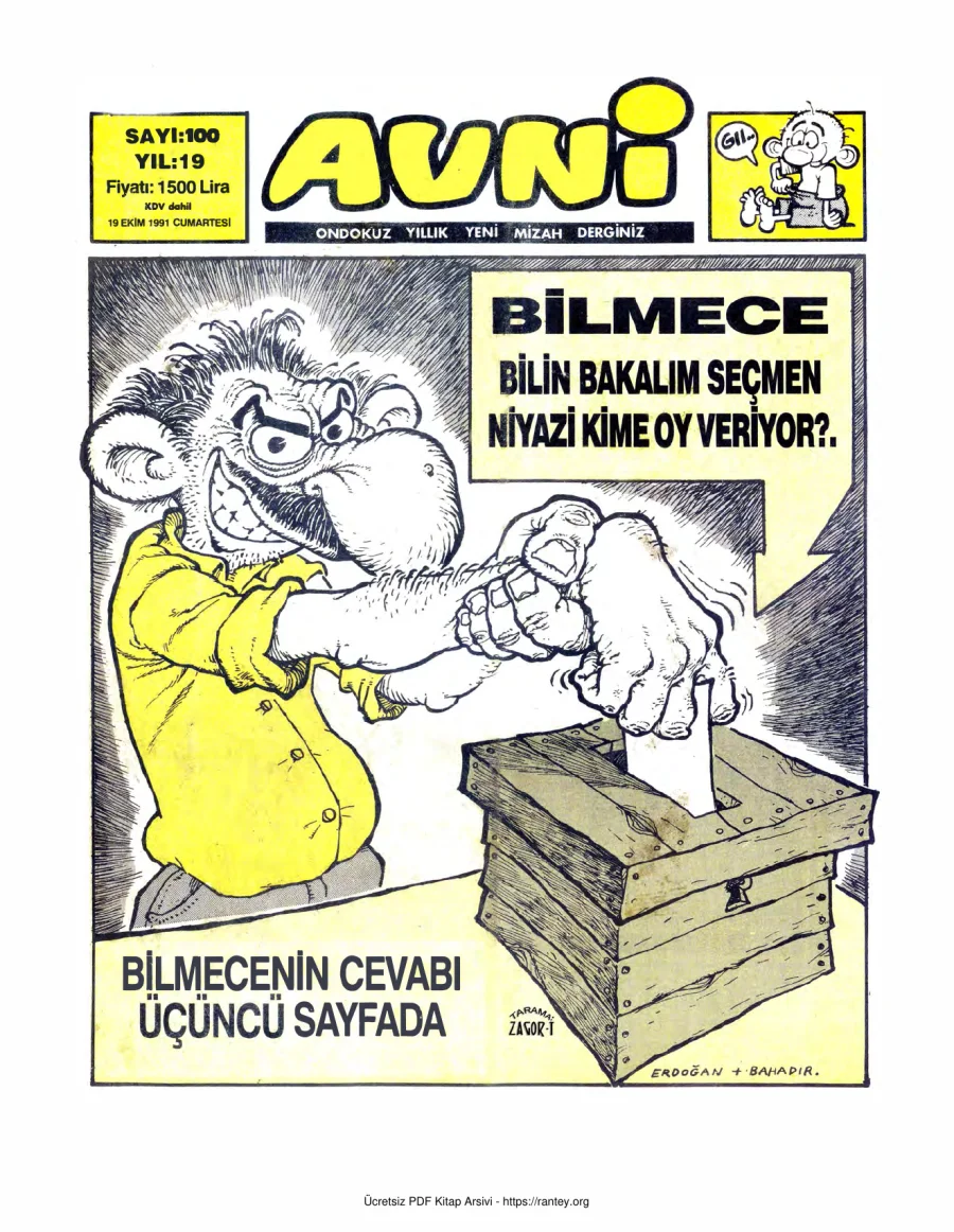 Avni Sayı 100 kapak görseli