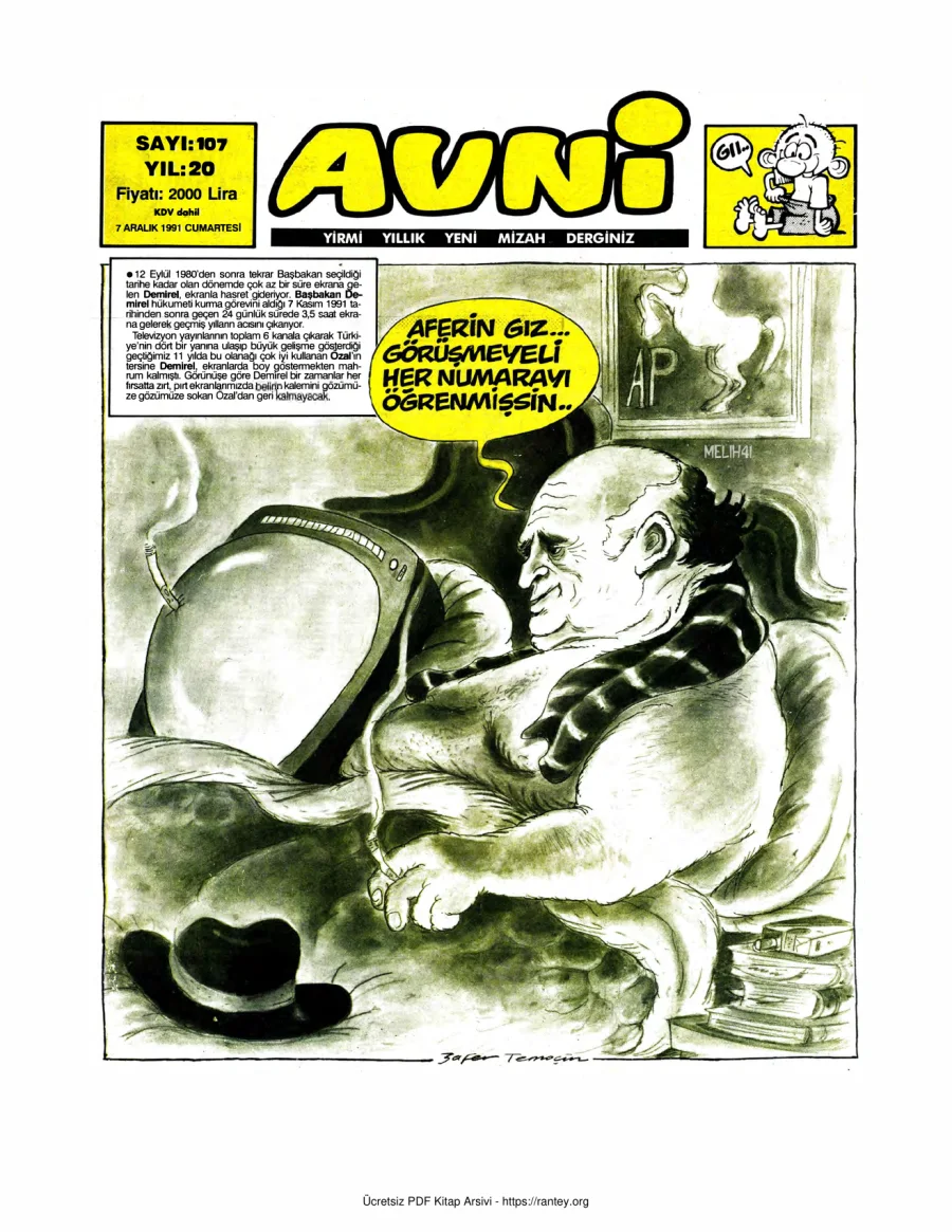 Avni Sayı 107 kapak görseli
