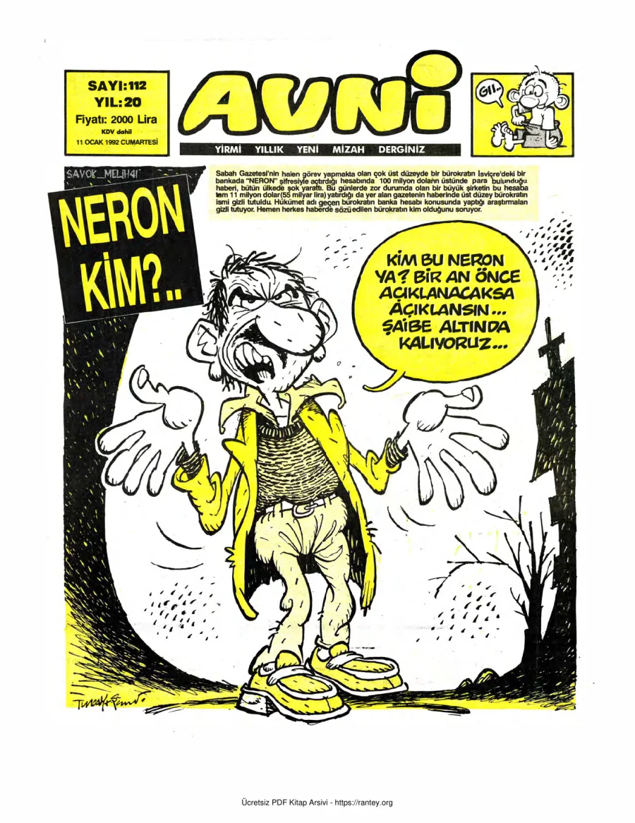 Avni Sayı 112 kapak görseli