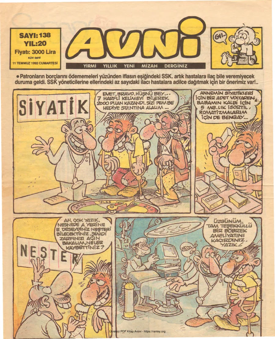 Avni Sayı 138 kapak görseli