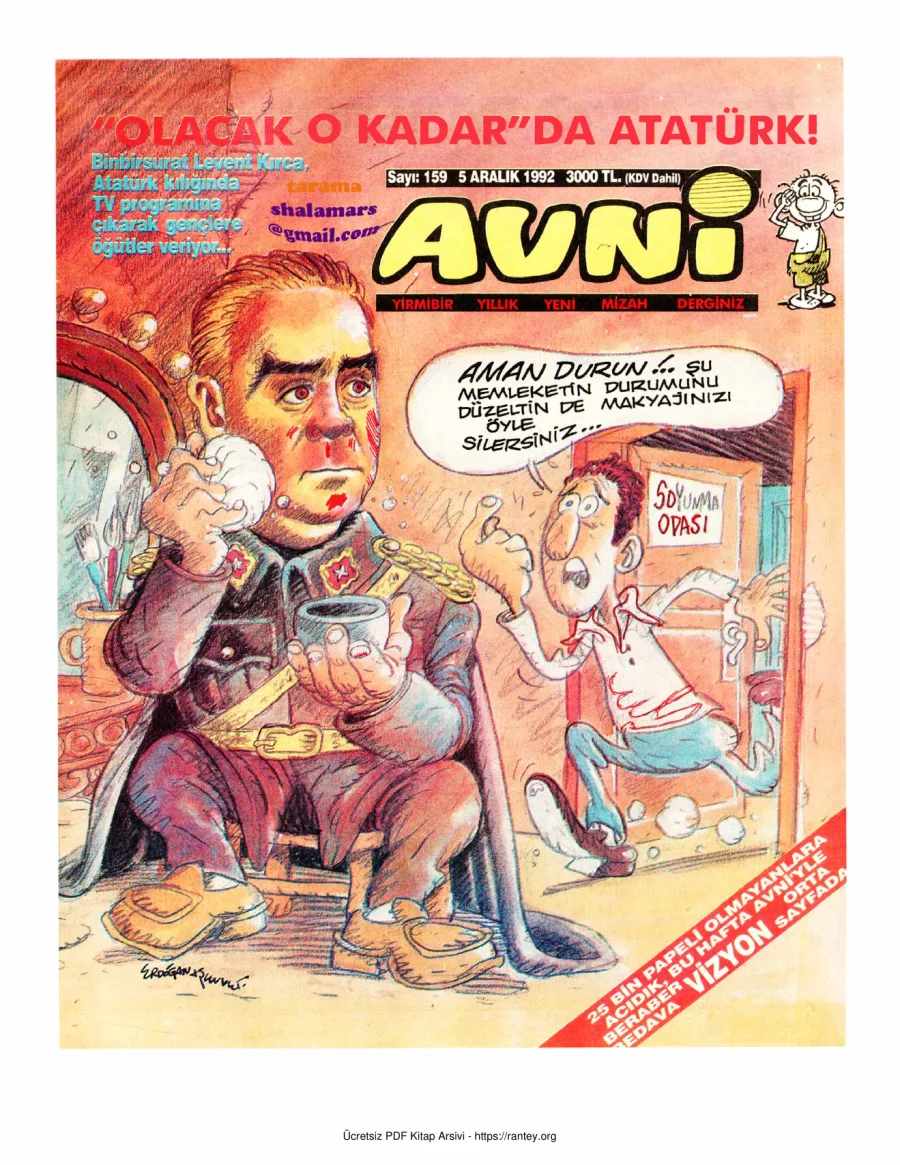 Avni Sayı 159 kapak görseli