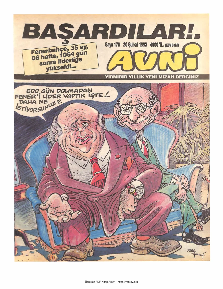 Avni Sayı 170 kapak görseli