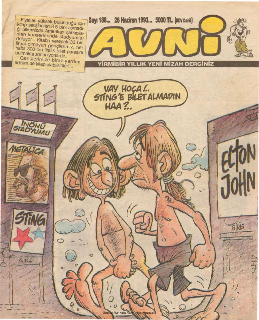 Avni Sayı 188 kapak görseli