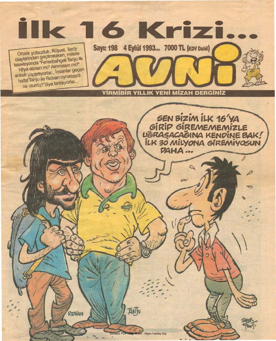 Avni Sayı 198 kapak görseli