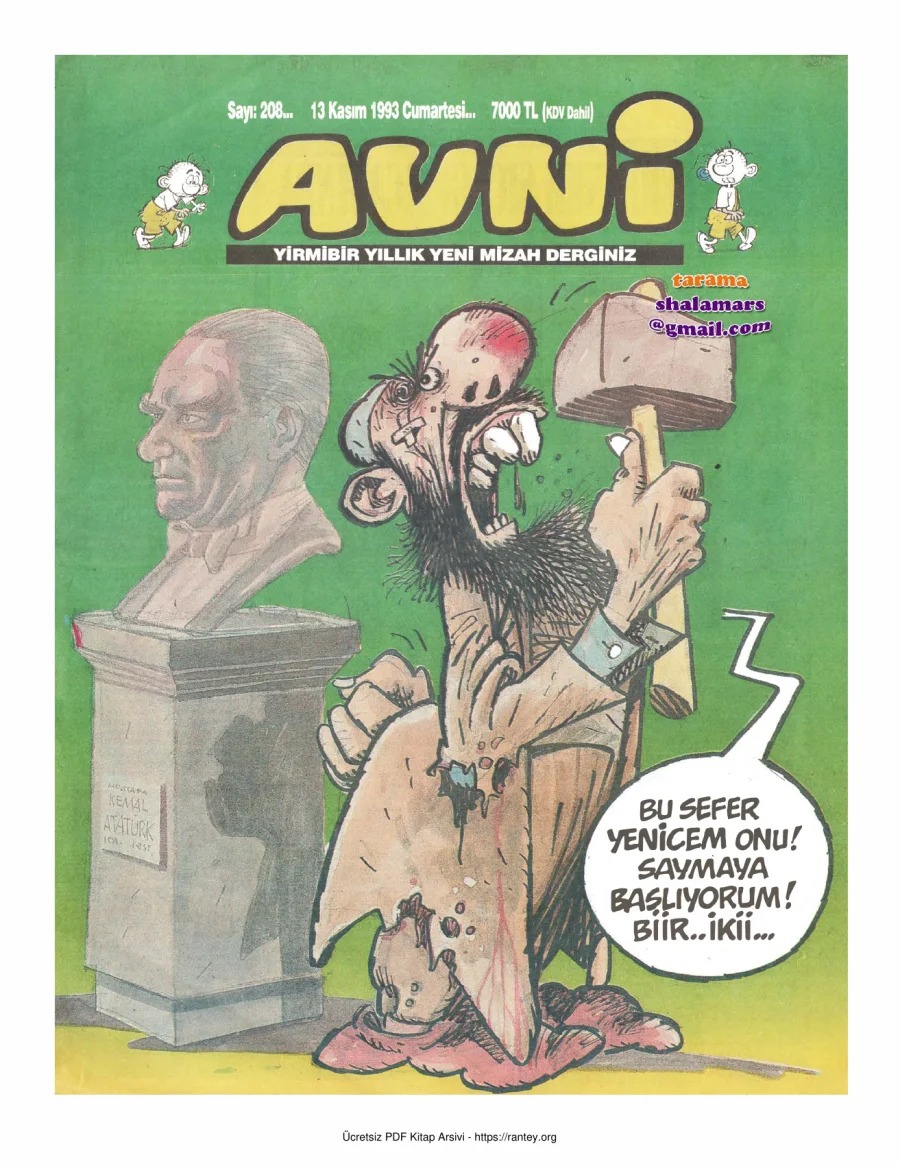 Avni Sayı 208 kapak görseli