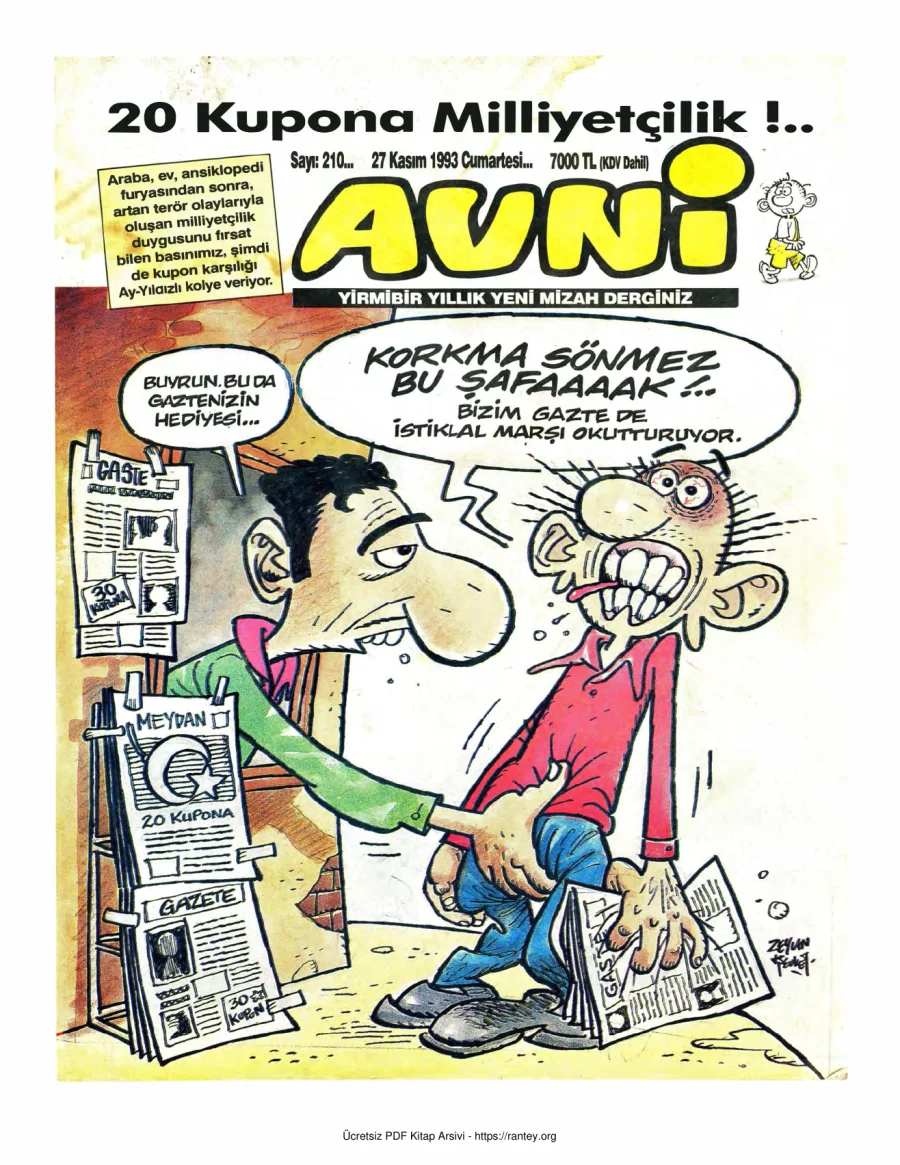 Avni Sayı 210 kapak görseli