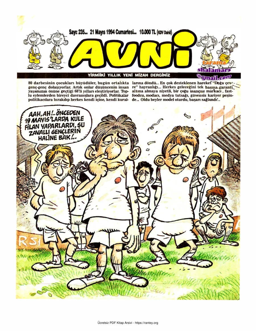 Avni Sayı 235 kapak görseli