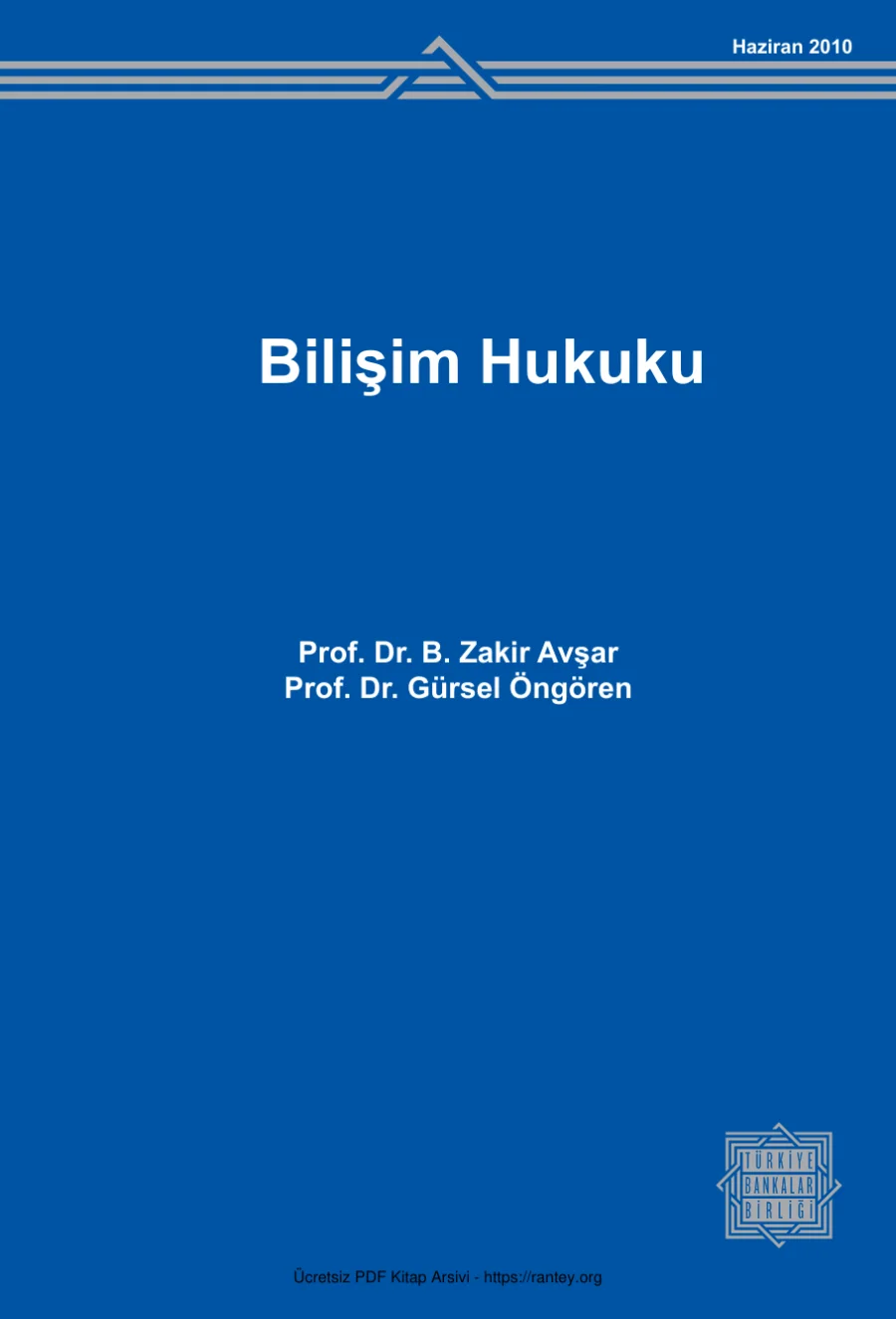 Avşar Bilişim Hukuku TBB Yayınları kapak görseli