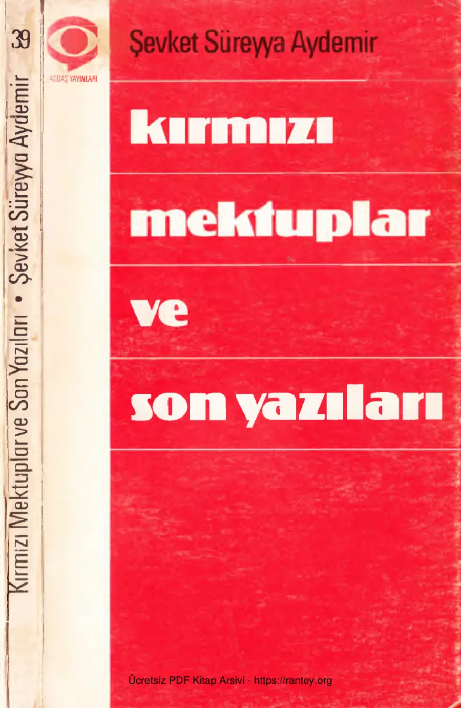 Aydemir Kırmızı Mektuplar ve Son Yazıları Gerçek Yayınları kapak görseli