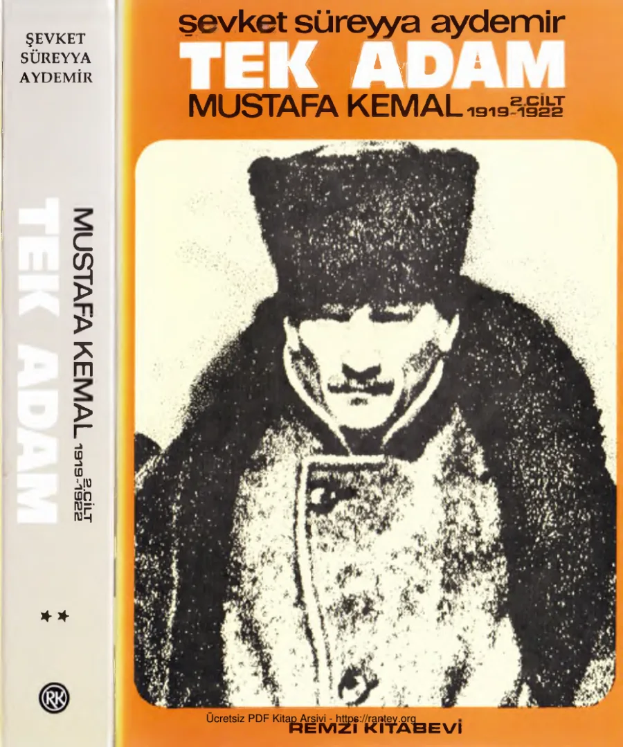Aydemir Tek Adam Mustafa Kemal 1919 1922 Cilt 2 Remzi Kitabevi kapak görseli